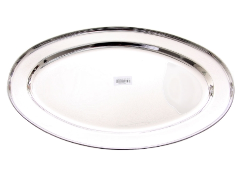 Stainless Steel Oval Platter - 45 cm