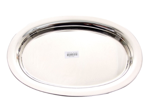 Stainless Steel Display / Serving Oval Tray - 35 cm