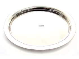 Stainless Steel Display / Serving Oval Tray - 38 cm