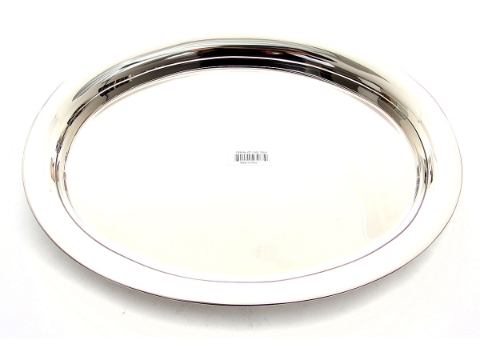 Stainless Steel Display / Serving Oval Tray - 38 cm