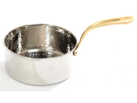Sauce Pan Dish Brass Handle - 5 inches