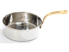 Sauce Pan Dish Brass Handle - 6.25 inches