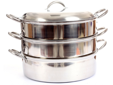 Stainless Steel Steamer - 3 Pc Set
